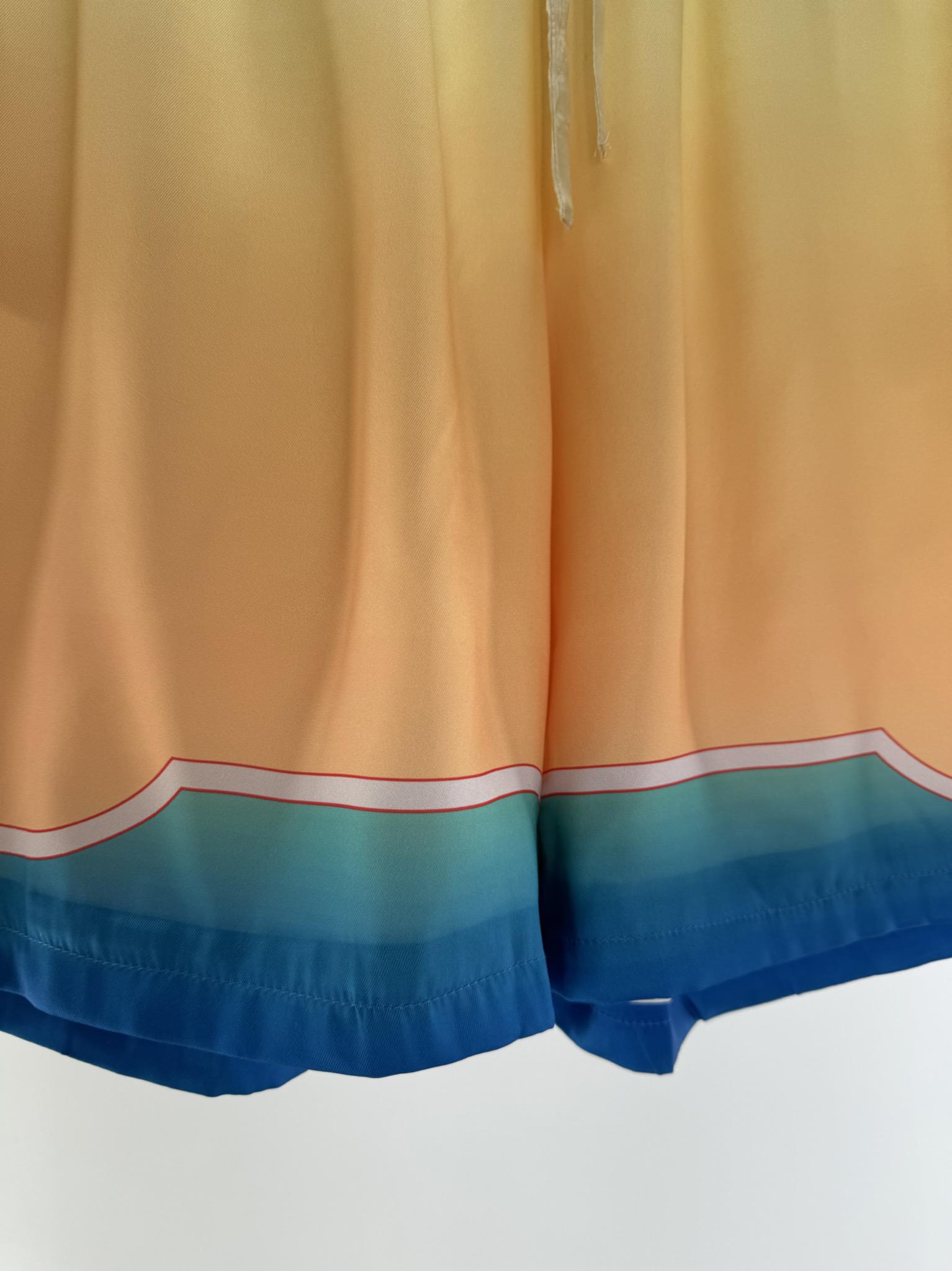 Шорты Casablanca White Shells Red Outline "Yellow" фото № 5