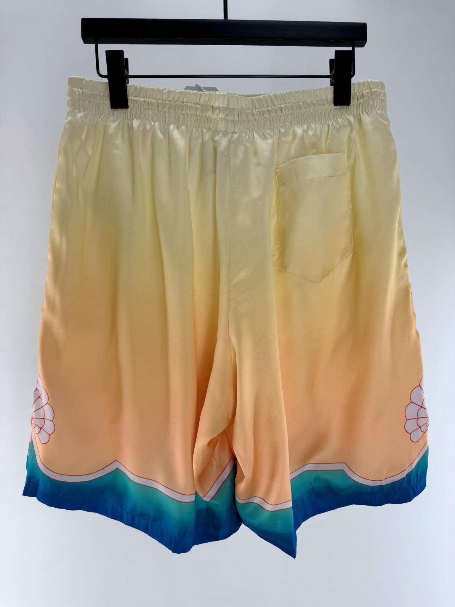 Шорты Casablanca White Shells Red Outline "Yellow" фото № 4