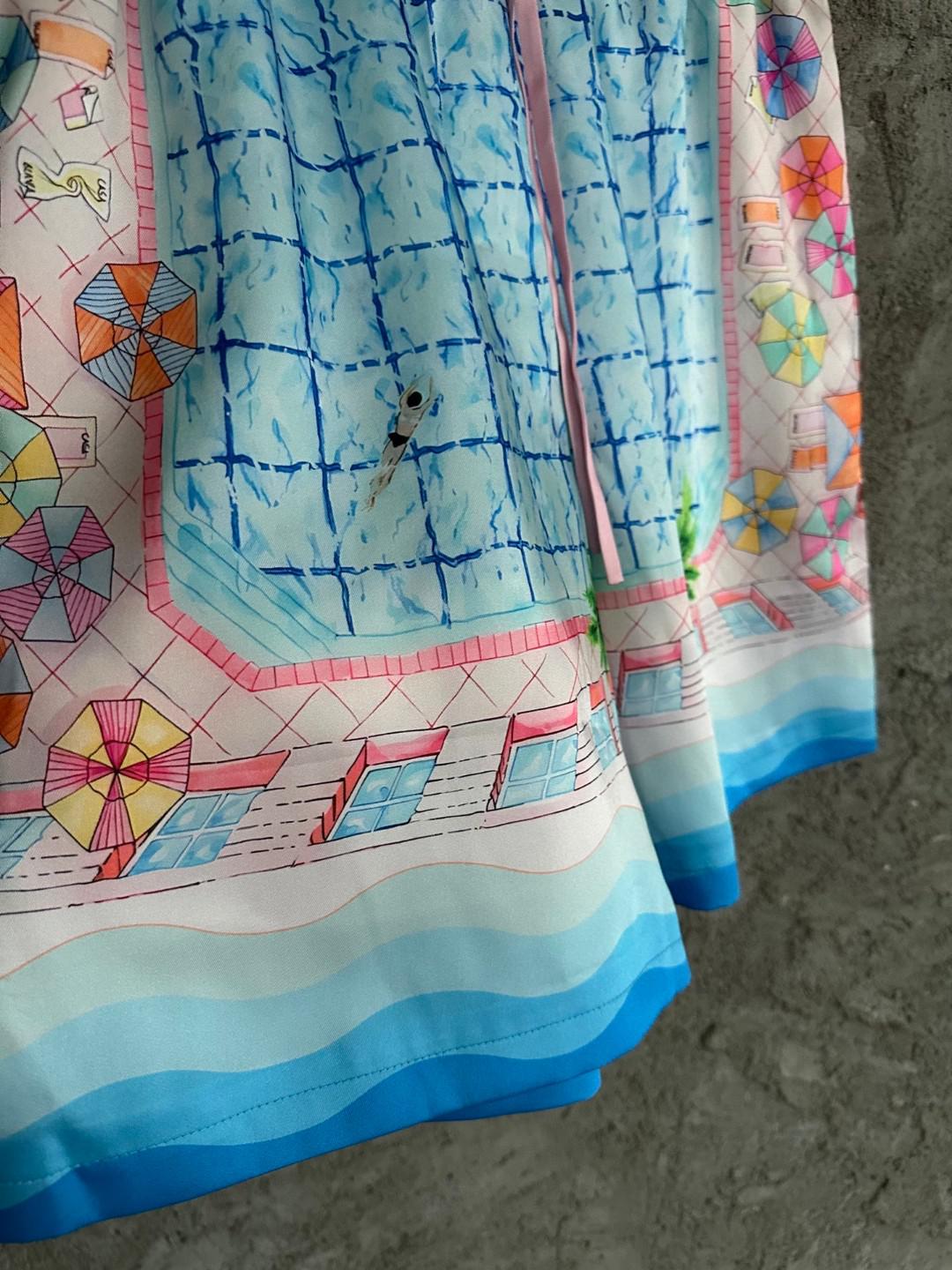 Шорты Casablanca Swimming Pool Palm Trees "Blue" фото № 2