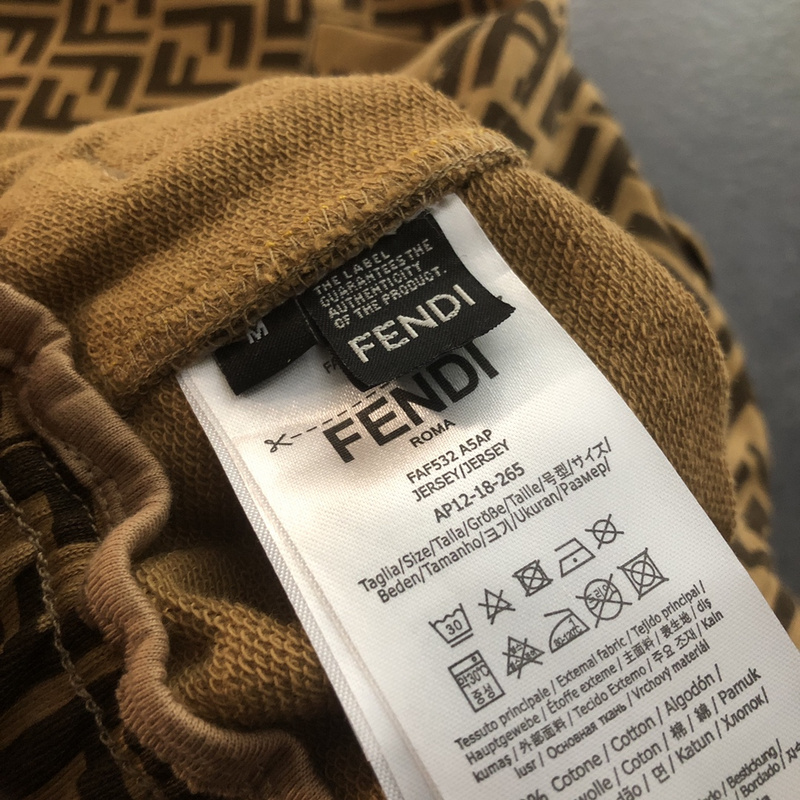 Шорты Fendi Double F "Beige" фото № 6