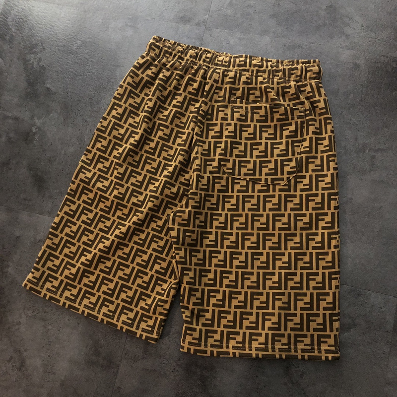 Шорты Fendi Double F "Beige" фото № 8