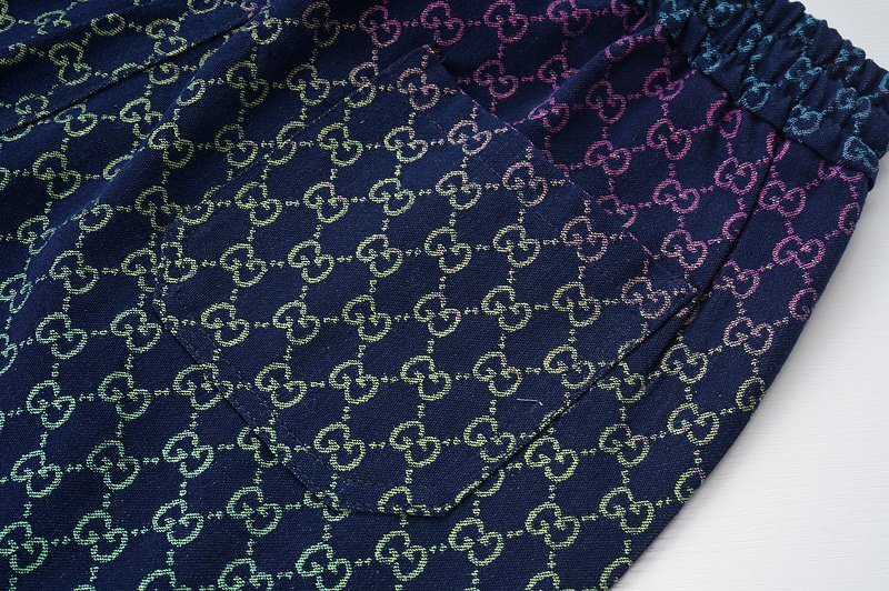 Шорты Gucci With Cord Black "Blue/Violet" фото № 3