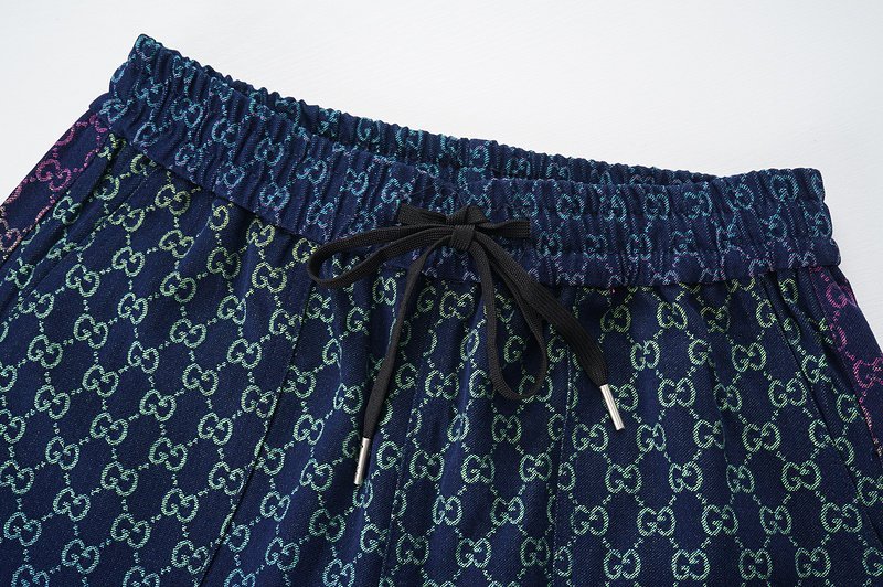 Шорты Gucci With Cord Black "Blue/Violet" фото № 7