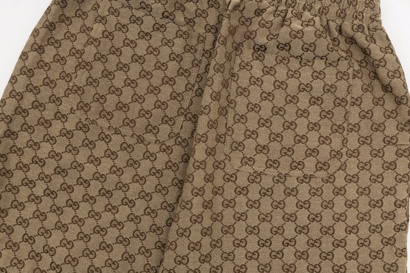 Шорты Gucci Branded "Brown" фото № 4