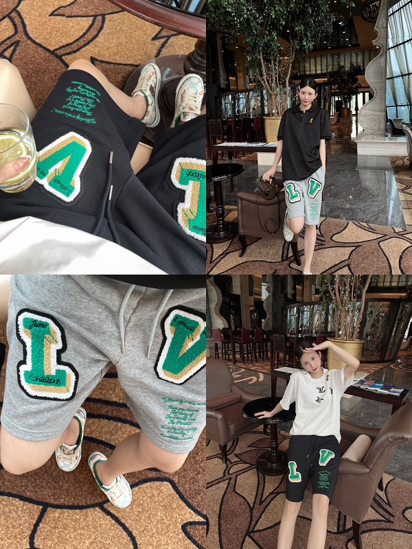 Шорты Louis Vuitton Emblems "Grey" фото № 5