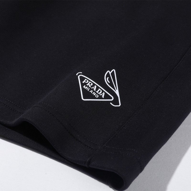 Шорты Prada Logo In The Style Of Hare "Black" фото № 3