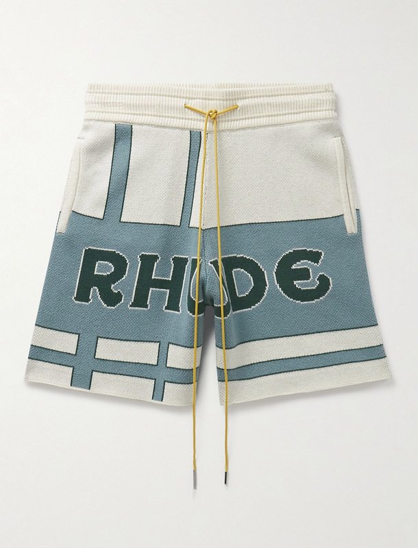 Шорты Rhude Two Colors "White/Mint" фото № 2