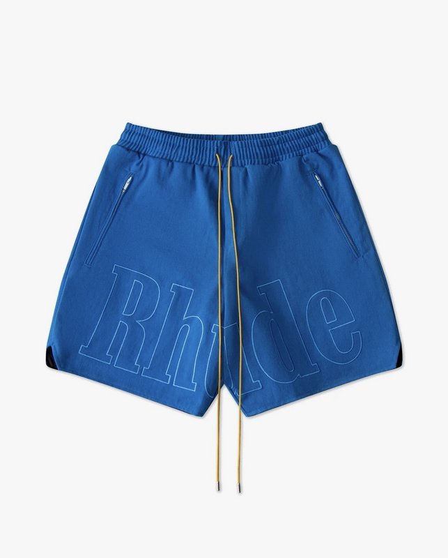 Шорты Rhude Large Logo With Text "Blue" фото № 3