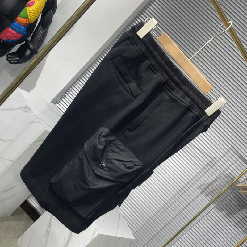 Шорты Stone Island Large Logo Pockets "Black" фото № 5