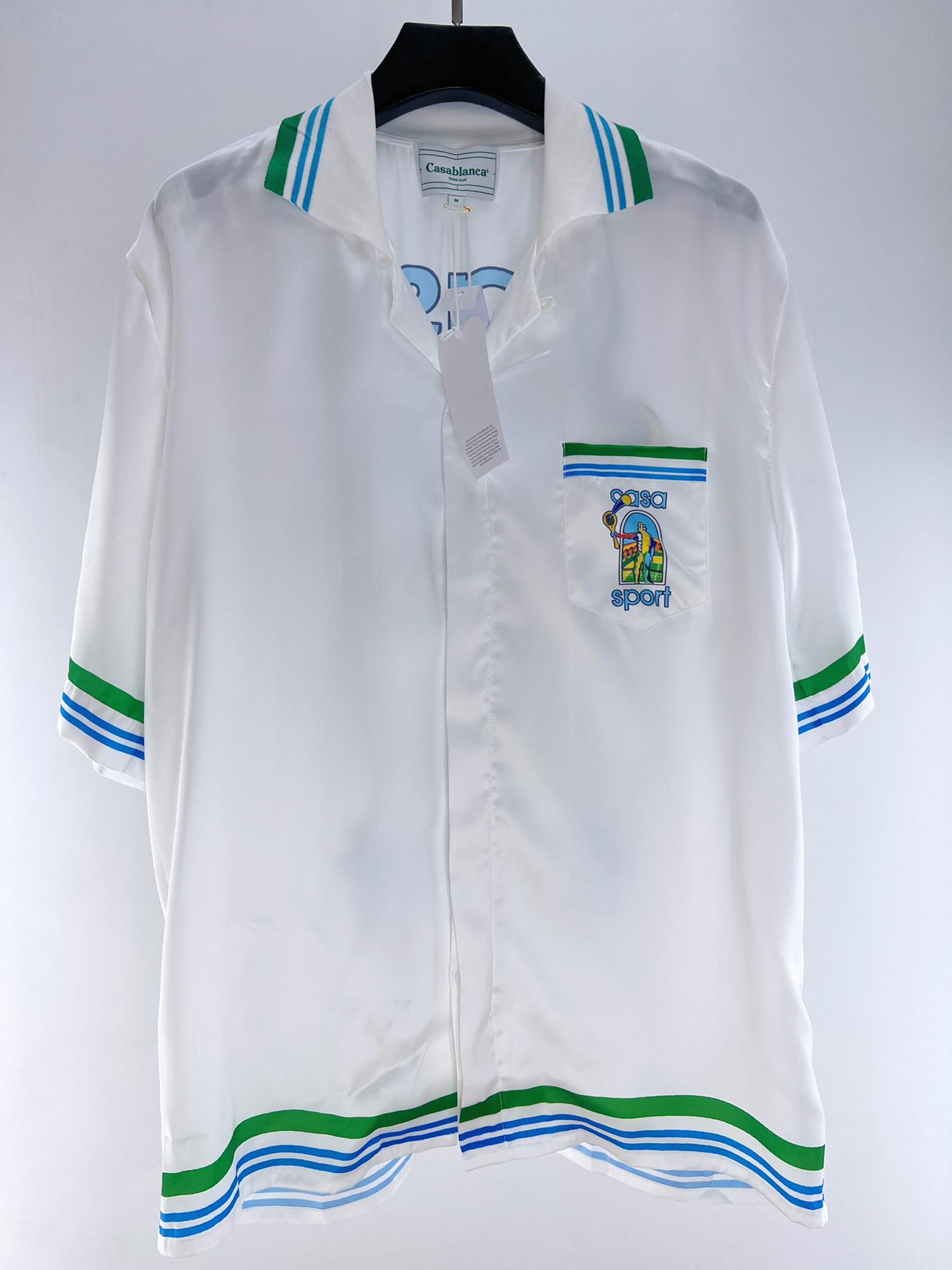 Рубашка Casablanca Human With Yellow Rocket "White" фото № 4