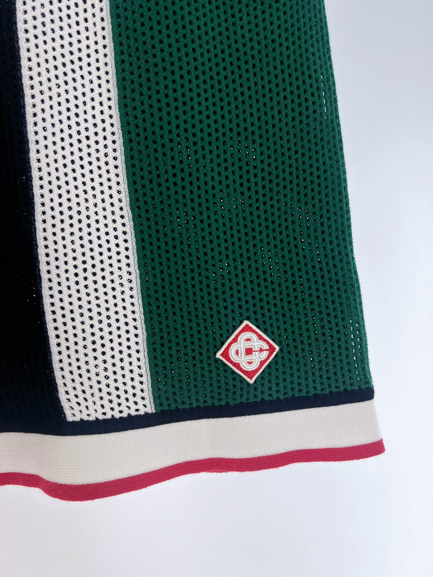 Шорты Casablanca Red Romb White Outline "Green" фото № 3