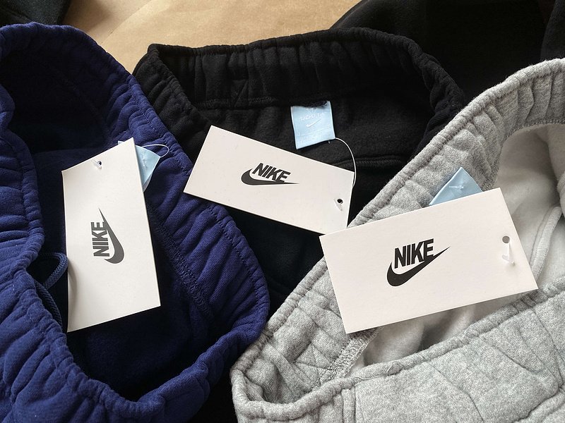 Штаны Nike With Logo And Embroidered Lines "Blue" фото № 3