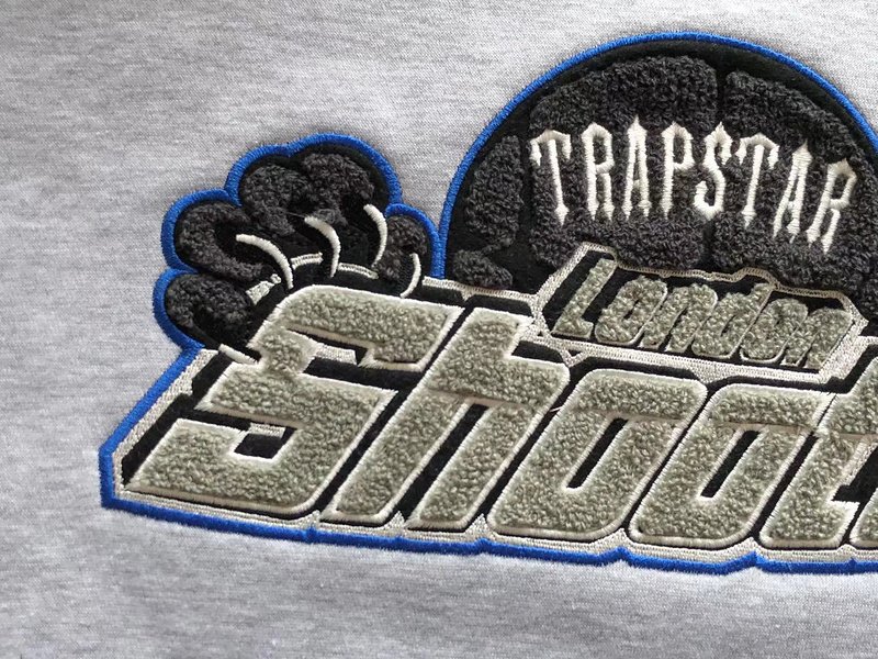 Худи Trapstar Logo And Panther Outlined By Line "Gray" фото № 3