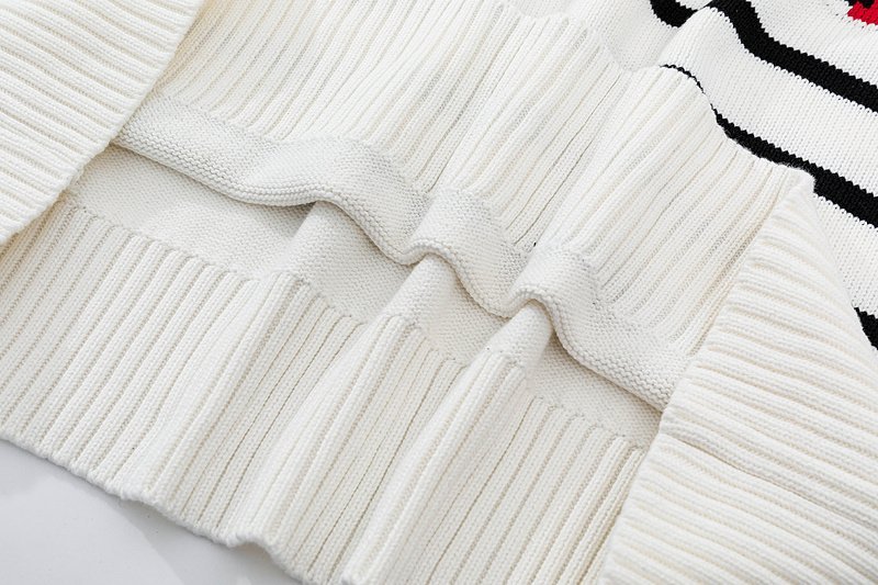 Свитер Amiri With Red Logo Striped "White" фото № 5