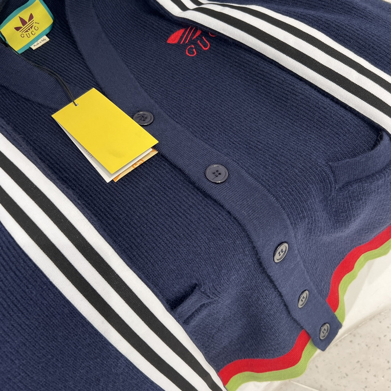 Кардиган Gucci X Adidas With The Company Logo "Blue" фото № 7