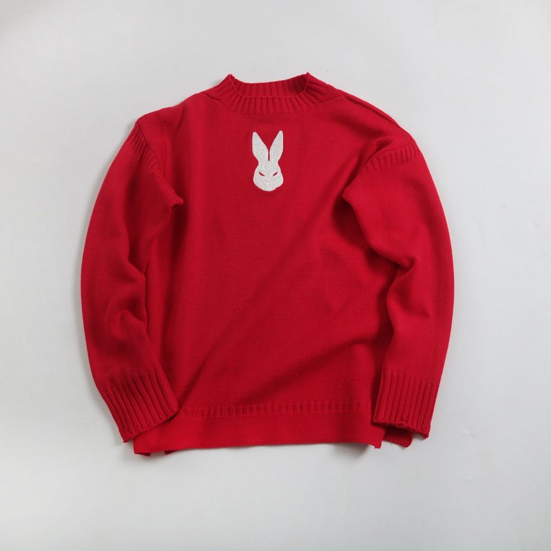 Свитер Maison Margiela With Patch The Hare "Red" фото № 2