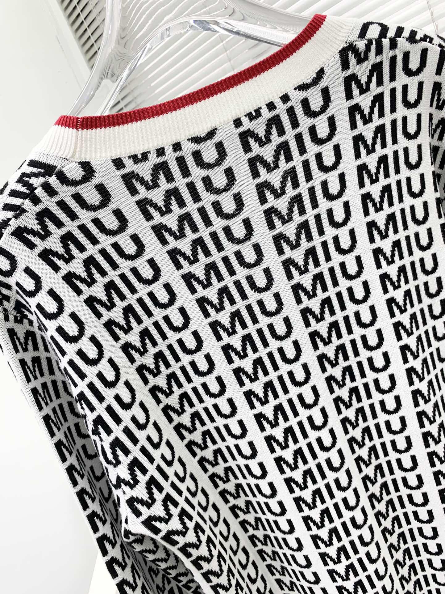Кардиган Miu Miu Print Allsides Black Logos Miu Miu "Black" фото № 5