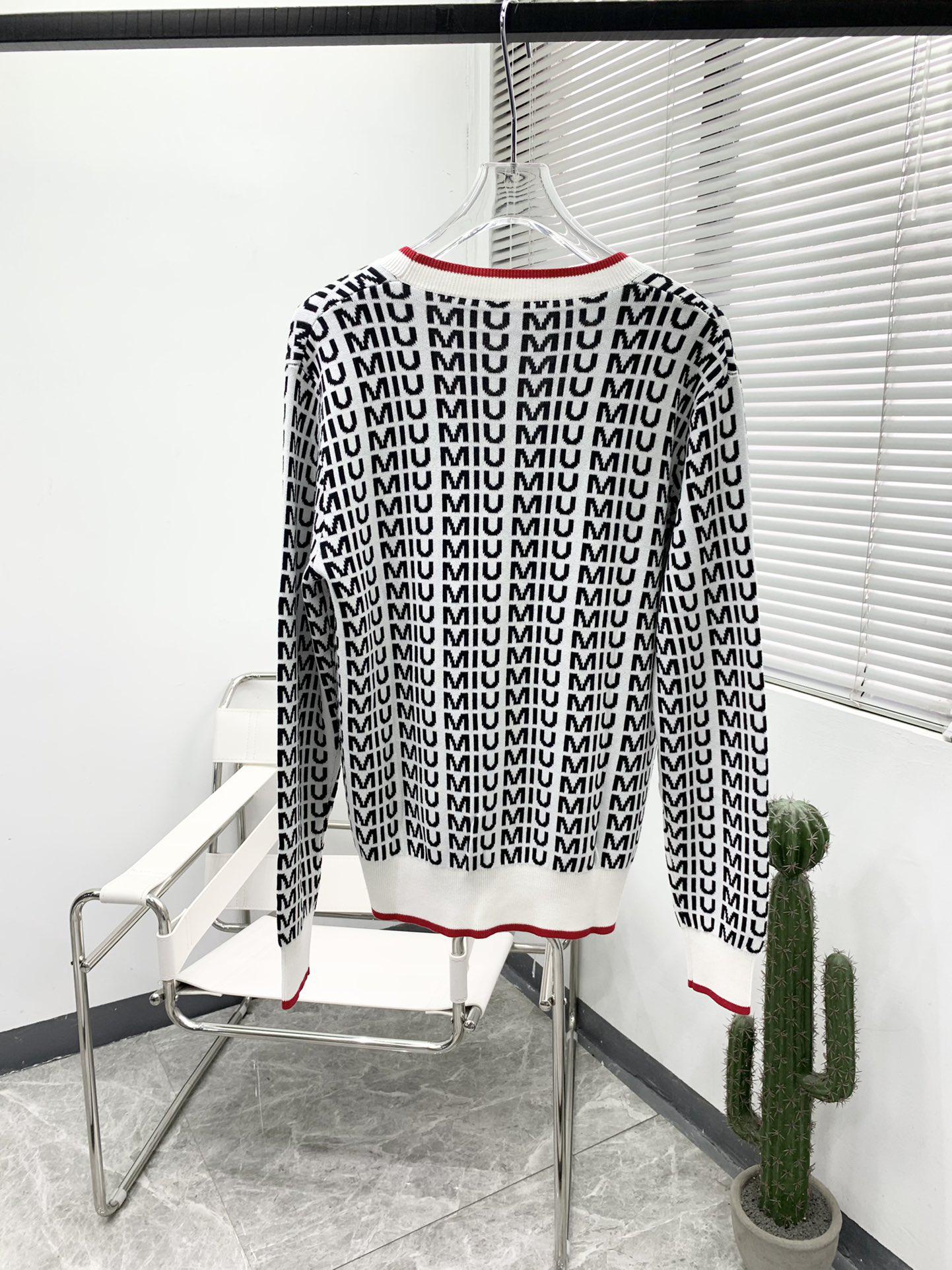 Кардиган Miu Miu Print Allsides Black Logos Miu Miu "Black" фото № 2