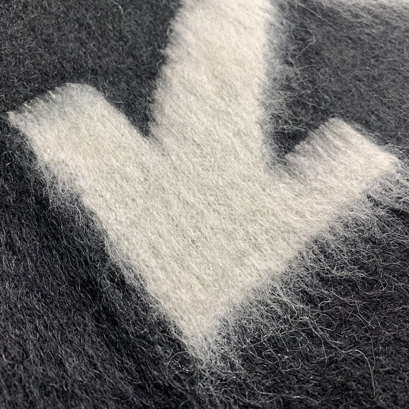 Свитер Off White With Logo Brand "Black/Gray" фото № 3