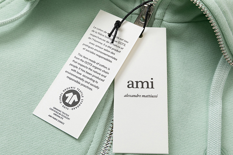Свитшот Amiri With A Zipper Collar "Mint" фото № 4