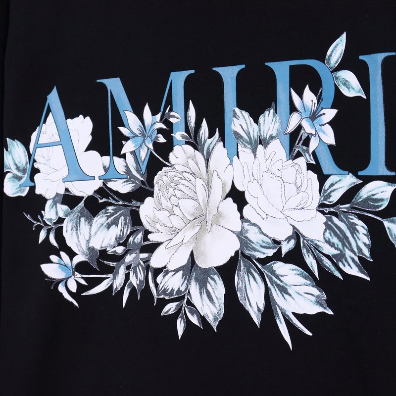 Свитшот Amiri With Beautiful Flowers "Black" фото № 6