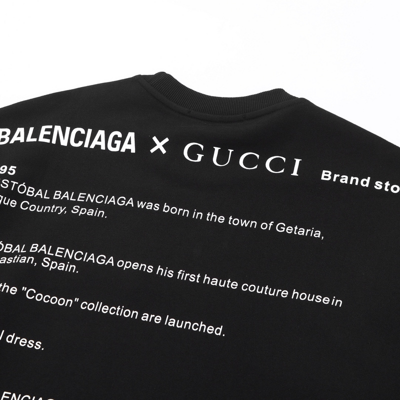 Свитшот Balenciaga X Gucci Events Of The Years "Black" фото № 7