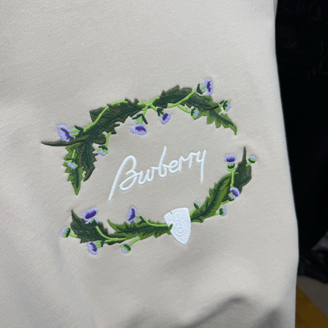Свитшот Burberry Frontside Green Laurel White Logo Burberry "White" фото № 6
