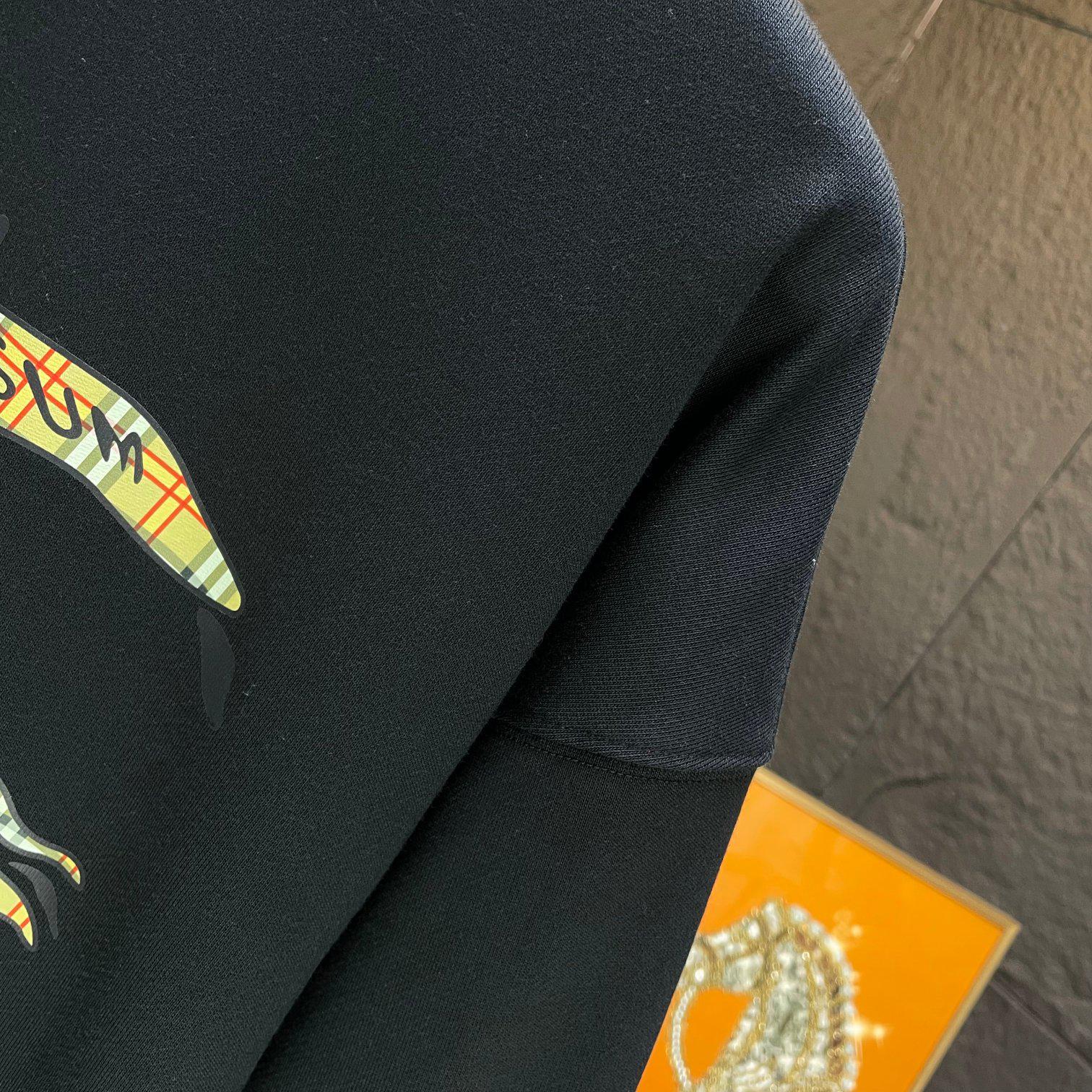 Свитшот Burberry Frontside Checked Print Warrior On The Horse "Black" фото № 4