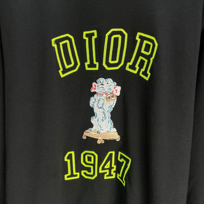 Свитшот Christian Dior Blue Dog "Black" фото № 4