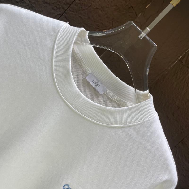 Свитшот Christian Dior Uneven Small Frontside Logo "White" фото № 3