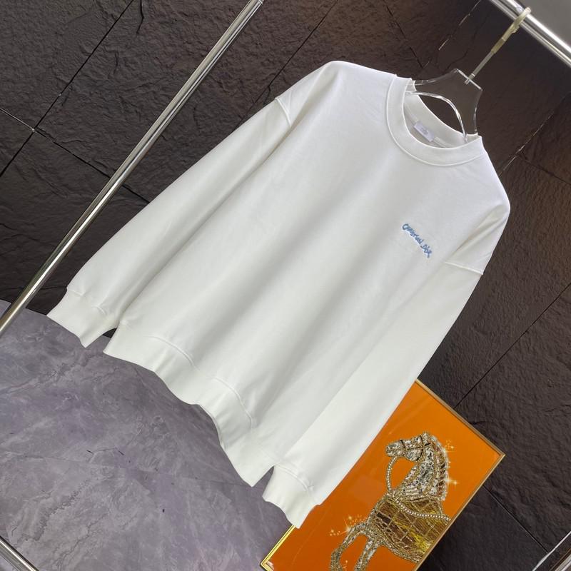 Свитшот Christian Dior Uneven Small Frontside Logo "White" фото № 4