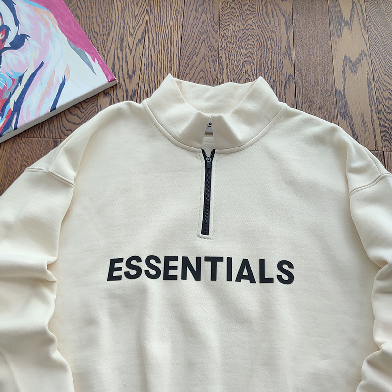 Свитшот Fear Of God With Collar And Zipper "White" фото № 6