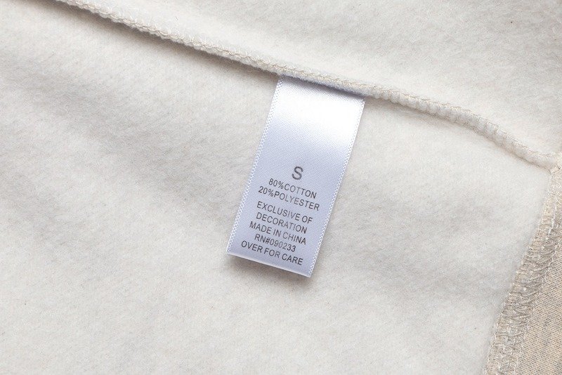 Свитшот Fear Of God With An Inscription On The Back And Text Logo "White/Gray" фото № 5