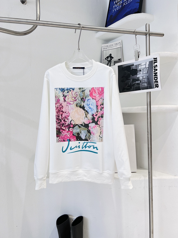 Свитшот Louis Vuitton Picture With Flowers "White" фото № 2