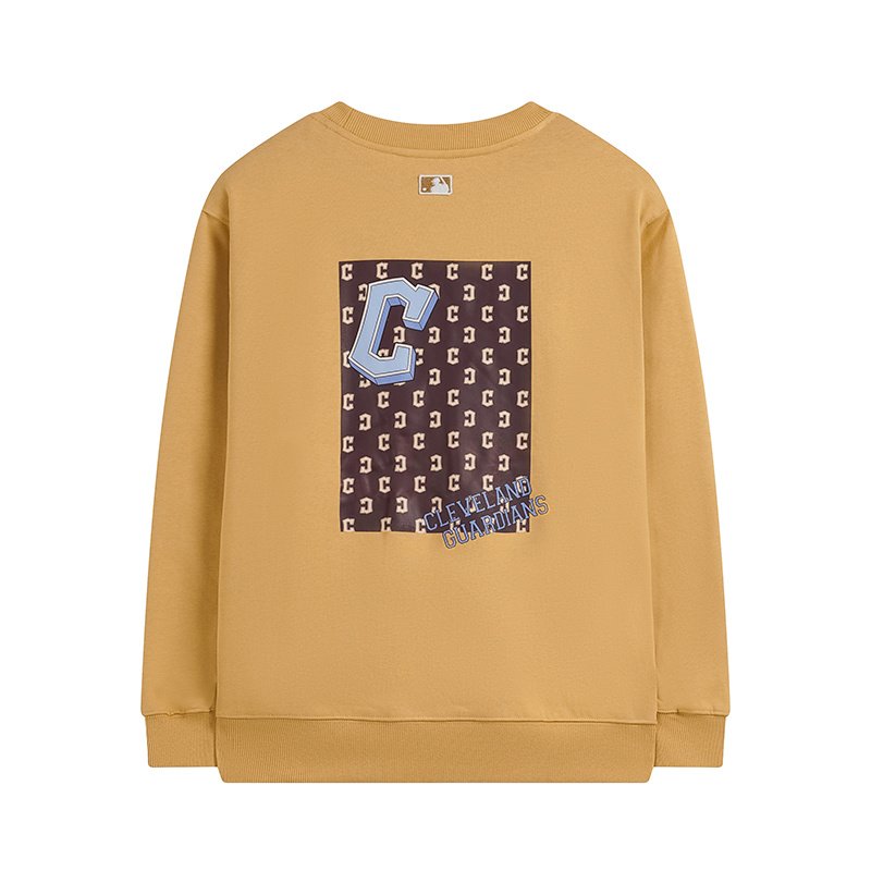 Свитшот MLB With Rectangle On The Back "Brown/Yellow" фото № 7