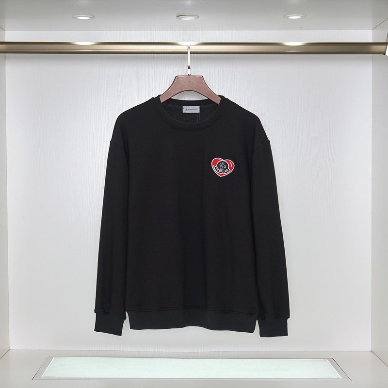Свитшот Moncler Heart - Emblem "Black" фото № 2