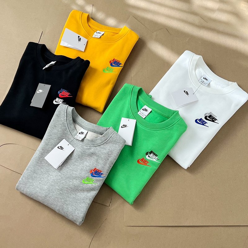 Свитшот Nike With Brand Logos "Gray" фото № 3