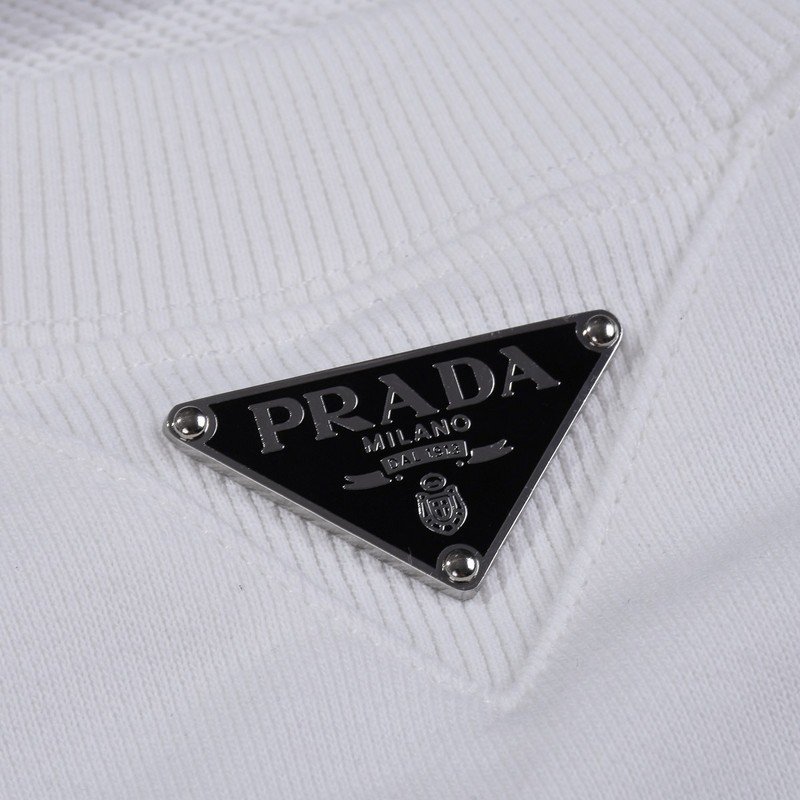 Свитшот Prada With Brand Emblem In The Center "White" фото № 6