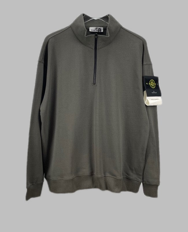 Свитшот Stone Island With Patch With Large Text - ZIP "Gray" фото № 8