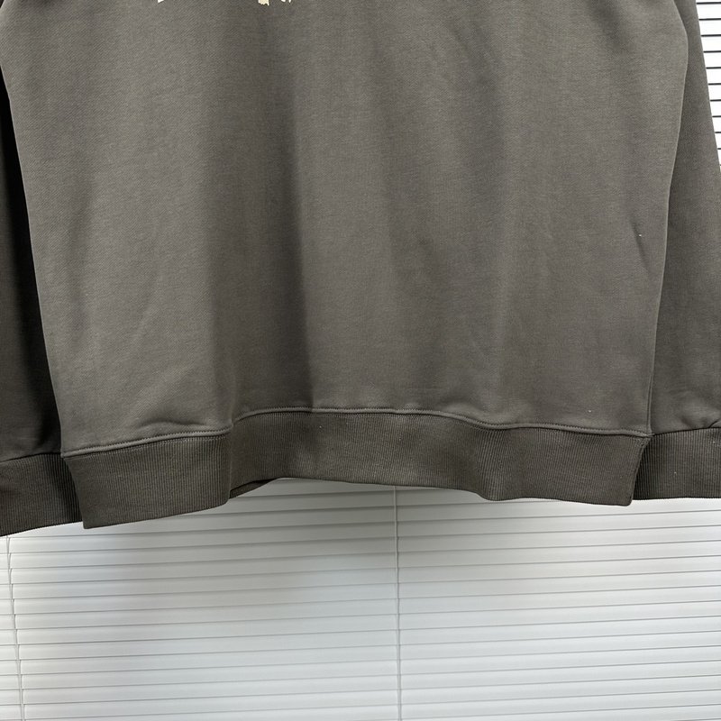 Свитшот Stone Island With Text Logo And Emblem — Single Color "Gray" фото № 7