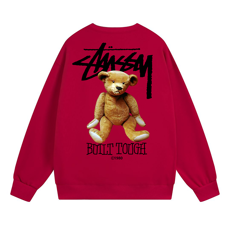 Свитшот Stussy Teddy Bear Built Touch "Red" фото № 2