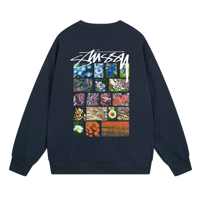 Свитшот Stussy Photos Of Flowers "Blue" фото № 2