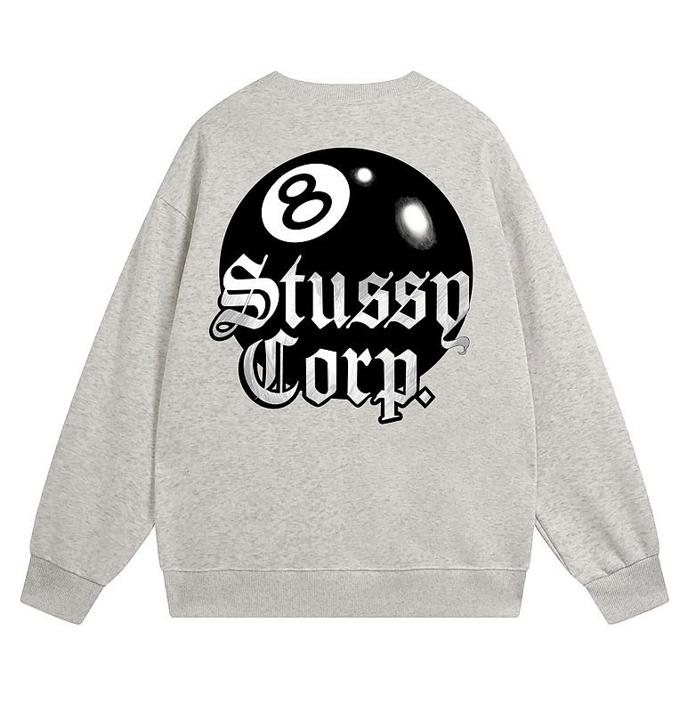 Свитшот Stussy The Eighth Billiard Ball Stussy Corp "Light Gray" фото № 2
