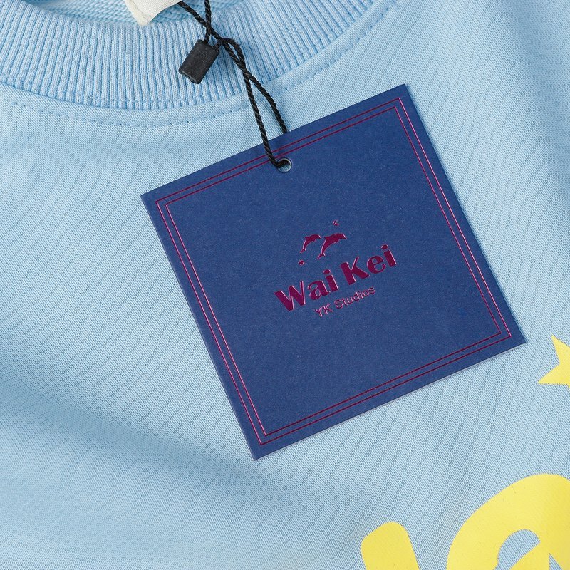 Свитшот Wai Kei With Stripes On Sleeves "Blue" фото № 5