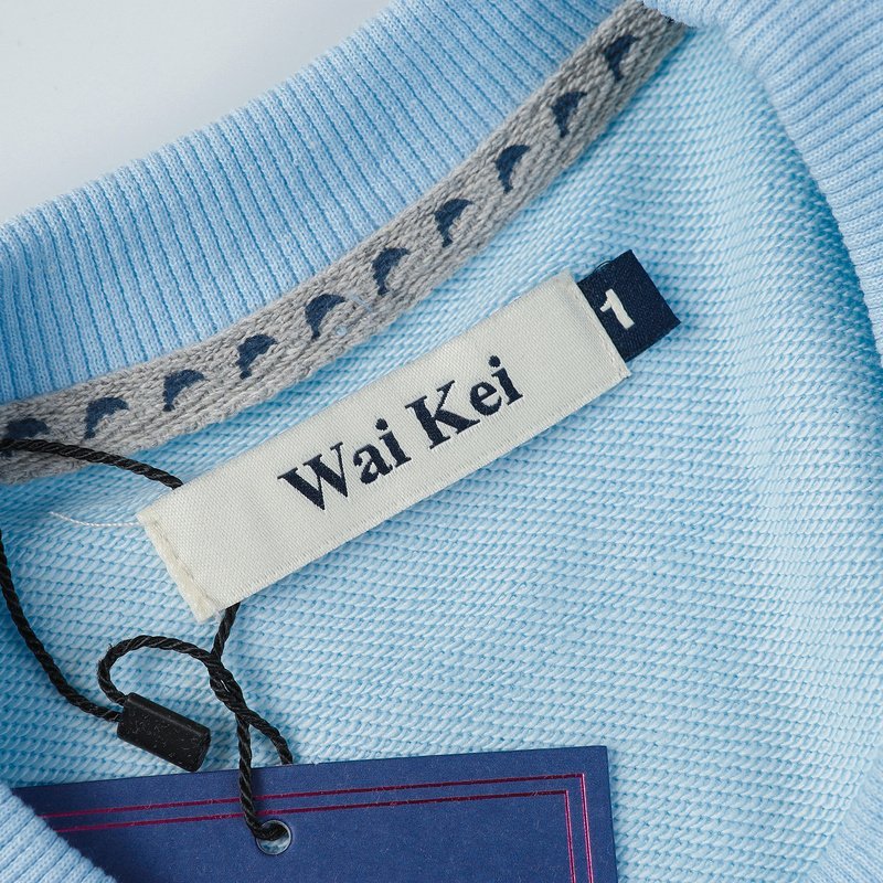 Свитшот Wai Kei With Stripes On Sleeves "Blue" фото № 6