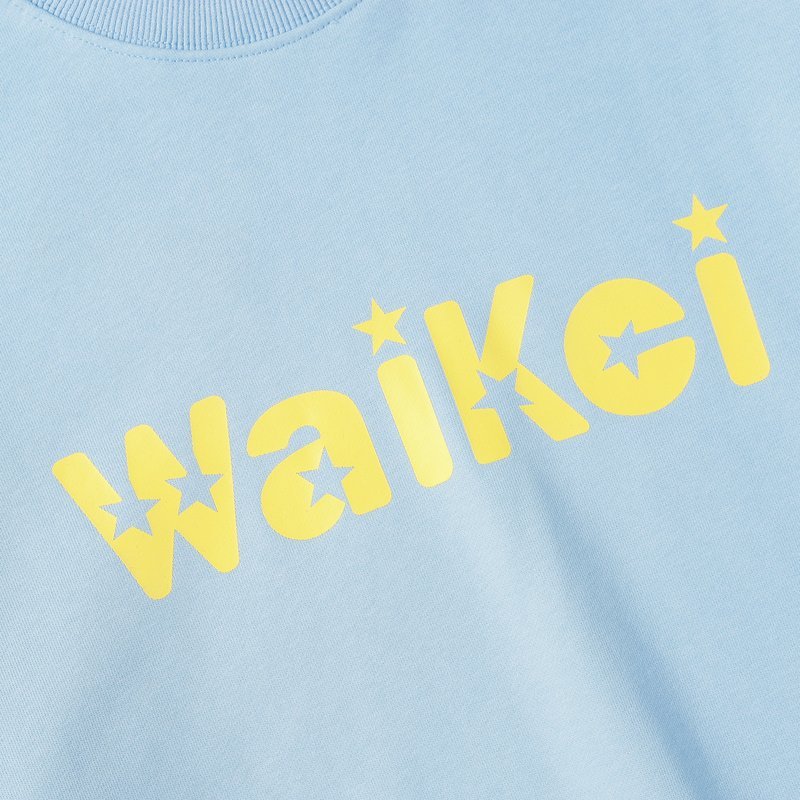 Свитшот Wai Kei With Stripes On Sleeves "Blue" фото № 7