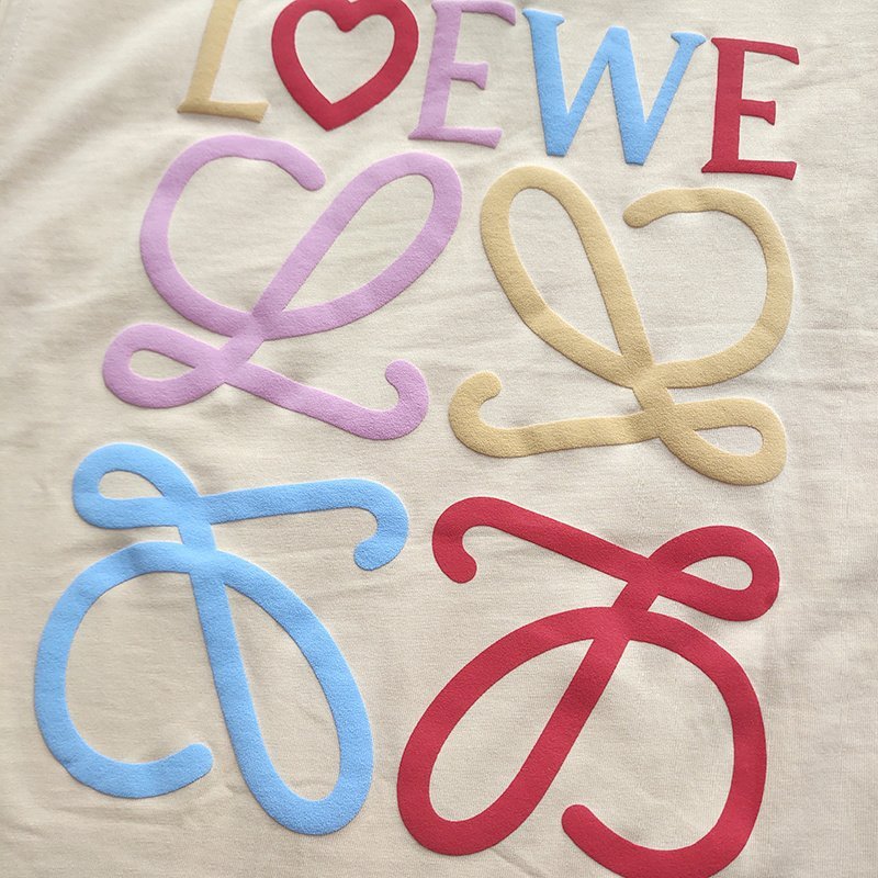 Майка Loewe Multicolored Emblem "Cream" фото № 5
