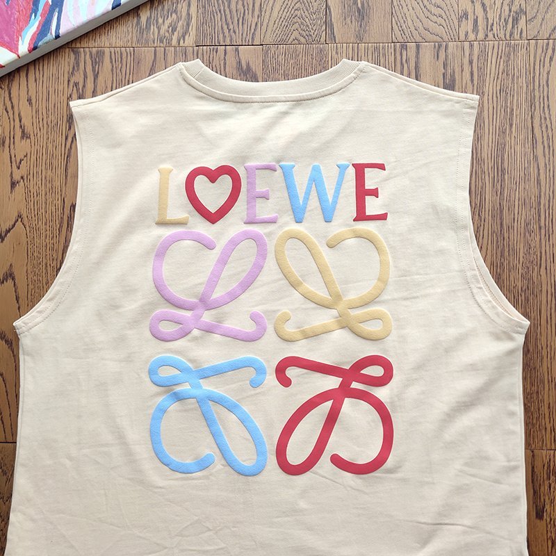 Майка Loewe Multicolored Emblem "Cream" фото № 6