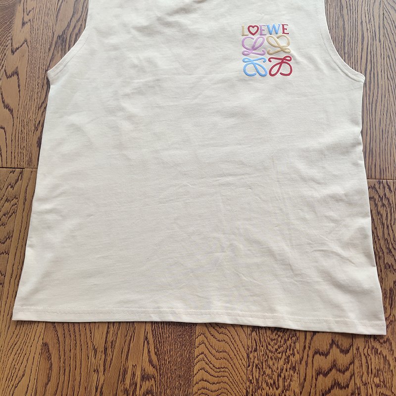 Майка Loewe Multicolored Emblem "Cream" фото № 9