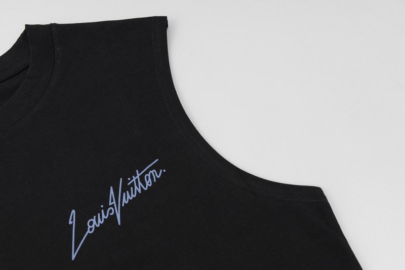 Майка Louis Vuitton With Brand Logo And Pumpkin Print "Black" фото № 5